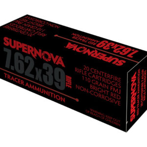 Supernova PMSN762R Red Tracer  7.62mm 110 gr Full Metal Jacket 20 Per Box/ 50 Cs