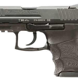 HK 81001108 P30SK V3 Sub-Compact Frame 9mm Luger 10+1 3.27" Black Steel Barrel, Black Cerakote Serrated Steel Slide, Black Polymer Frame w/Picatinny Rail, Ambidextrous