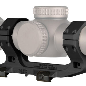Reptilia LLC 100240 AUS Optic Mount Black 7075-T6 Aluminum 34mm Tube Mil-Spec 1913 Picatinny Rail Mount