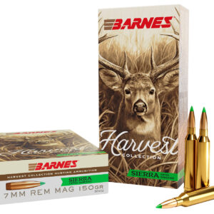 Barnes Bullets 32402  Harvest 7mmRemMag 150gr Sierra Tipped GameKing 20 Per Box/10 Case