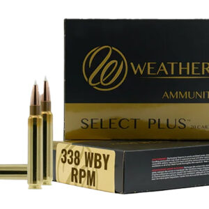 Weatherby H338225IL Select Plus  338WBY RPM 225gr InterLock 20 Per Box/10 Case