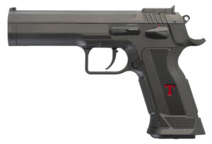 Tanfoglio TFLIMPROP9 Limited Custom 9mm Luger 19+1 4.76" Stainless Steel Barrel, Black Serrated Steel Slide, Black Polymer Frame w/Beavertail, Textured Grip