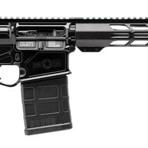 Patriot Ordnance Factory 02358  LMR Base 308 Win 10+1 16.50" Black Aluminum Receiver A2 Style Grip
