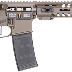 Patriot Ordnance Factory 02047 Minuteman  5.56 NATO 30+1 13.75" Black Nitride Patriot Brown Cerakote Aluminum Receiver Picatinny Rail