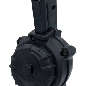 ProMag DRMA108   50rd Drum 6.8 SPC Fits AR-15 Black DuPont Zytel Polymer