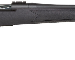 Mossberg 28243 Patriot  Full Size 6.5 PRC 4+1 24" Matte Blued Fluted Threaded Barrel, Drilled & Tapped Matte Blued Stainless Steel Receiver, Black Fixed Synthetic Stock