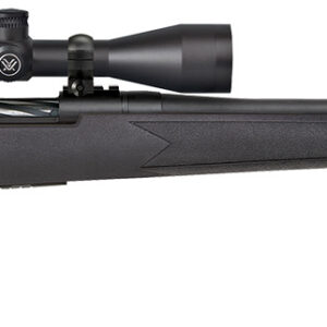 Mossberg 28244 Patriot w/Optic 6.5 PRC 4+1 24" Matte Blued Fluted Threaded Barrel, Matte Blued Drilled & Tapped Receiver, Fixed Black Synthetic Stock, Vortex Crossfire II 3-9x40mm