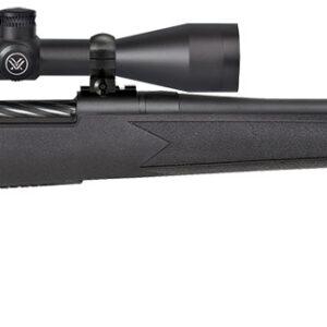 Mossberg 28249 Patriot w/Optic 7mm PRC 3+1 24" Matte Blued Threaded Barrel, Matte Blued Drilled & Tapped Receiver, Fixed Black Synthetic Stock, Vortex Crossfire II 3-9x40mm