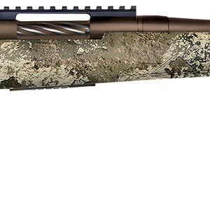 Mossberg 28254 Patriot Predator Full Size 350 Legend 4+1 20" Patriot Brown Cerakote Fluted Threaded Barrel, Patriot Brown Cerakote Receiver w/Picatinny Rail, Fixed TrueTimber Strata Synthetic Stock