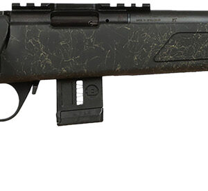 Bergara Rifles BMR007 BMR-X  22 LR 10+1 18" Blued Heavy Threaded Barrel, Blued Picatinny Rail Receiver, Adj LOP Green w/Black Webbing Synthetic Stock