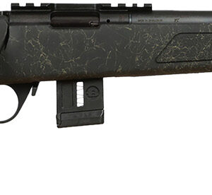 Bergara Rifles BMR009 BMR-X  22 WMR 10+1 18" Blued Heavy Threaded Barrel, Blued Picatinny Rail Receiver, Adj LOP Green w/Black Webbing Synthetic Stock