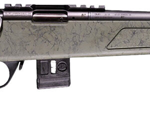 Bergara Rifles BMR012 BMR-X Carbon Fiber 17 HMR 10+1 18" Carbon Fiber Threaded Barrel, Black Cerakote Picatinny Rail Steel Receiver, Adj LOP Black w/Green Webbing Synthetic Stock