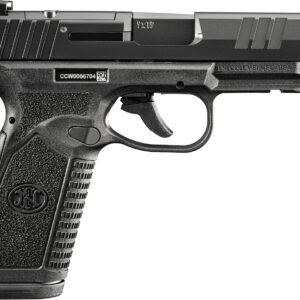 FN 66101763Micro-Compact Frame 9mm  Luger 10+1 3.80" Black Target Crown Steel Barrel, Black PVD Optic Cut/Serrated Stainless Steel Slide & Polymer Frame w/Picatinny Rail Interchangeable Backstrap Grip