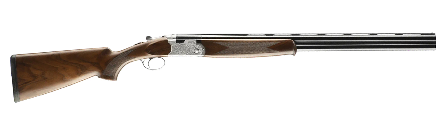 Beretta USA J686F2026 686 Silver Pigeon I 20 Gauge 3" 2rd 26" Blued Over/Under Vent Rib Barrel, Silver Engraved Receiver, Fixed Grade II Walnut Wood Stock, Right Hand