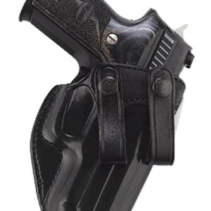 Galco SUM226B Summer Comfort  IWB Black Leather Compatible w/ Glock 19X/19 Gen1-5/23 Gen2-5 Belt Loop Mount Right Hand