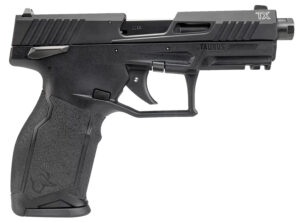 Taurus 1-2TX22141-10 2TX Full Size Frame 22 LR 10+1 4.60" Matte Black Threaded Barrel, Black Anodized Serrated Slide, Matte Black Polymer Frame w/Picatinny Rail, Textured Grip