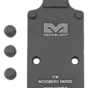 Meprolight USA 901141042 Optics Plate Shotgun Matte Black Aluminum Mossberg 930/590, RMR Footprint
