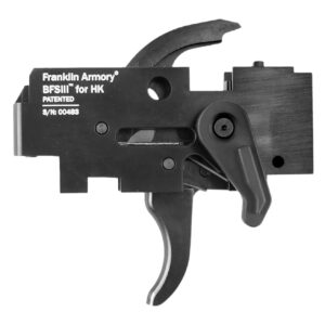 Franklin Armory 0550000BLK Binary  Black Curved Trigger Fits HK 91/93 Ambidextrous