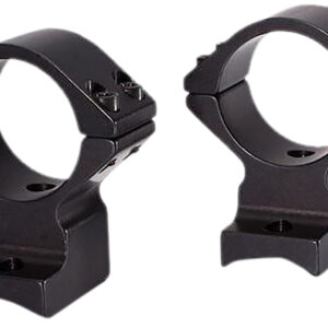 Talley 95X719 Scope Mount/Ring Combo  Black Anodized Aluminum 1" Tube, Savage (8-40) Round Receiver w/Accutrigger, High Rings
