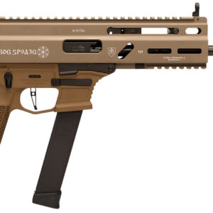 Grand Power 810091156155 SP9A3G Stribog 9mm Luger 30+1 8" Black Threaded Barrel, M-LOK Handguard, Flat Dark Earth Cerakote Aluminum/Polymer Receiver w/Picatinny Rail, FDE Polymer Grip, Ambidextrous