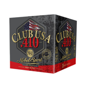 Nobel/Eurosports LLC ANS4129  Club USA 410Gauge 2.50" 1/2oz 9Shot 25 Per Box/10 Case