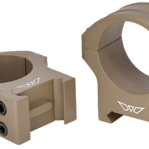 Warne 8514DE HyperLite  Dark Earth Cerakote MagnaFusion Alloy 30mm Tube Maxima/Weaver/Picatinny