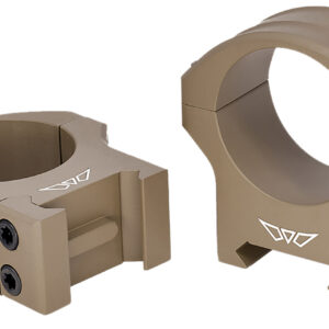 Warne 8521DE HyperLite  Dark Earth Cerakote MagnaFusion Alloy 34mm Tube Maxima/Weaver/Picatinny