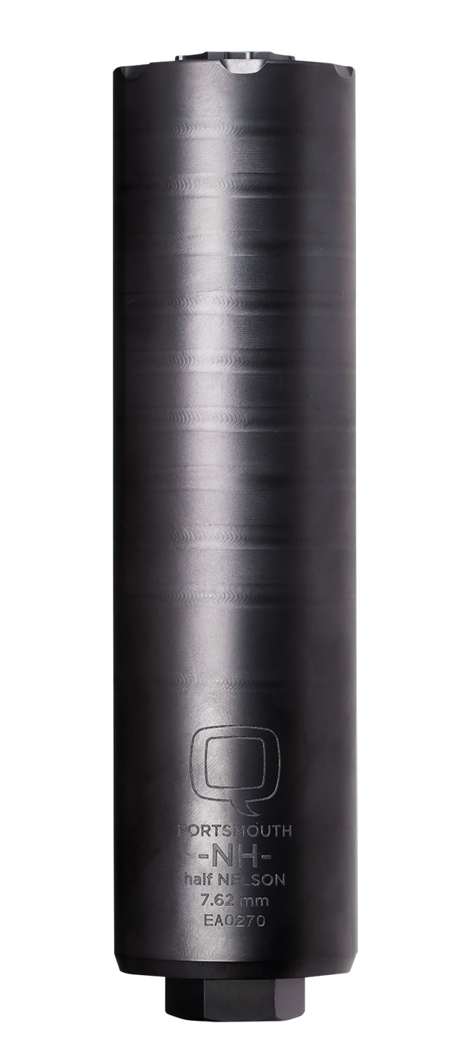 Q LLC SILHNDT762B Half Nelson 7.62 NATO 1.75" Black PVD Titanium 5/8"x24