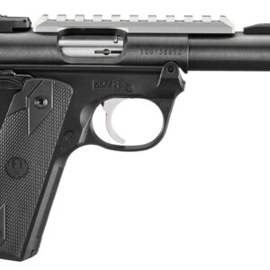 Ruger 40190 Mark IV 22/45 22 LR 10+1 4.40" Steel Threaded Bull Barrel, Blued Picatinny Rail Receiver, Blued Polymer Frame, Black Checkered Polymer Grip