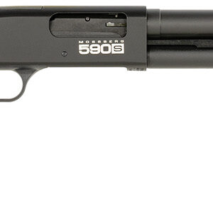 Mossberg 51608 590S  Compact 12 Gauge Pump 3" 9+1 18.50" Drilled & Tapped Receiver, Synthetic Stock