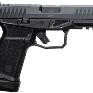 AREX 815537024074 Delta M Gen2 Compact Frame 9mm Luger 15+1 4" Black Steel Barrel, Black Nitride Steel Optic Cut/Serrated Slide, Black Polymer Frame w/Picatinny Rail, Black Stippled Grip, Ambidextrous