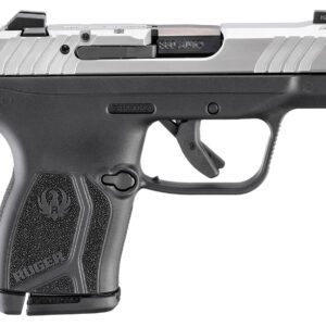 Ruger 13754 LCP Max *CA Complaint 380 ACP 10+1 2.80" Black Oxide Alloy Steel Barrel, Matte Stainless Steel Serrated Slide, Black Polymer Frame, Textured Grip