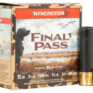 Winchester Ammo FP12LBB15 Final Pass  12Gauge 3.50" 1 1/2oz BB/1.5Shot 25 Per Box/10 Case