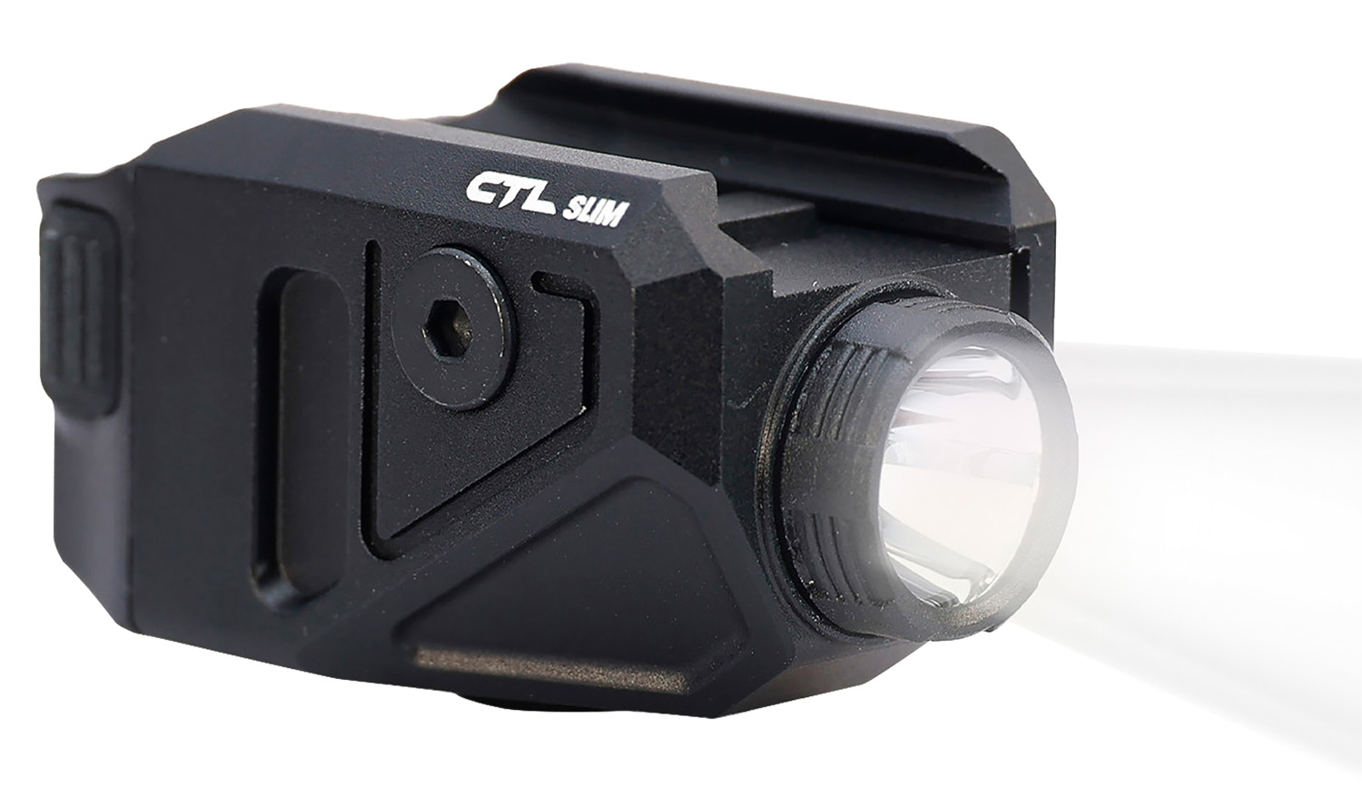 Viridian 9300050 CTL Slim C Series Black Glock 43X/48 MOS 550 Lumens 25 Yards Day/1 Mile Night Beam Rail Mount