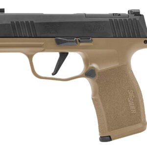 Sig Sauer 365X9CTXR3P P365X  Micro-Compact Frame 9mm Luger 12+1 3.10" Steel Barrel, Optic Ready/Serrated Slide, Coyote Tan Stainless Steel Frame w/Accessory Rail, Polymer Grip