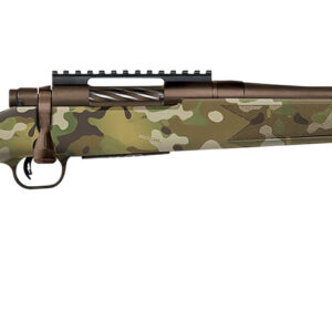 Mossberg 28275 Patriot  Compact 22-250 Rem 5+1 18" Patriot Brown Cerakote Threaded Bull Barrel, Patriot Brown Cerakote Steel Receiver w/Picatinny Rail, MultiCam Fixed Synthetic Stock