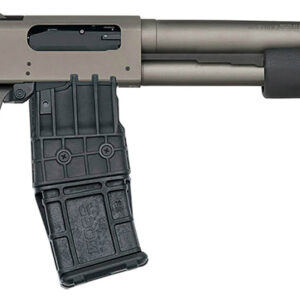 Mossberg 50219 590M  12 Gauge 10+1 18.50" Tungsten Gray Cerakote Barrel & Steel Drilled & Tapped Receiver, Magpul SGA Safety Orange Synthetic Stock