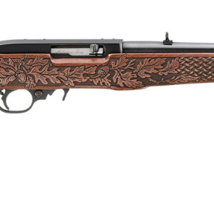 Ruger 31237 10/22 Sporter Collector's Series 22 LR 10+1 18.50" Satin Black Barrel, Black Drilled & Tapped Receiver, Engraved Altamont American Walnut Fixed Stock