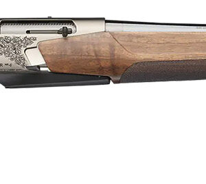 Browning 039009227 BAR MK4 Medallion 7mm Rem Mag 3+1 24" Polished Blued Fluted Barrel, Satin Nickel Engraved Aluminum Alloy Drilled & Tapped Receiver, Grade III Turkish Walnut Adj Shim Stock