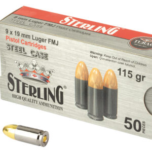 STERLING 8698779957674  9MM 115 FMJ STEEL    50/20