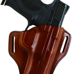 Bianchi 23996 57 Remedy  OWB Size 15 Tan Leather Belt Slide Fits S&W M&P Shield Right Hand