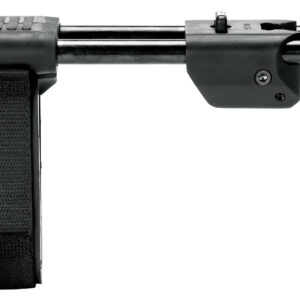 SB Tactical MPX-01-SB MPX PSB Brace 3 Position Black Synthetic with 3.87"-8.25" OAL Nylon Strap & for Sig MPX, MCX (Excluding Copperhead Variant) Compatible with Integrated Picatinny Rail