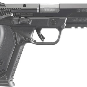 Ruger 8638 American  Duty Frame 9mm Luger 10+1 4.20" Stainless Steel Barrel, Black Nitride Serrated Stainless Steel Slide, Black Polymer Frame w/Picatinny Rail, Textured Wraparound Grip, Right Hand