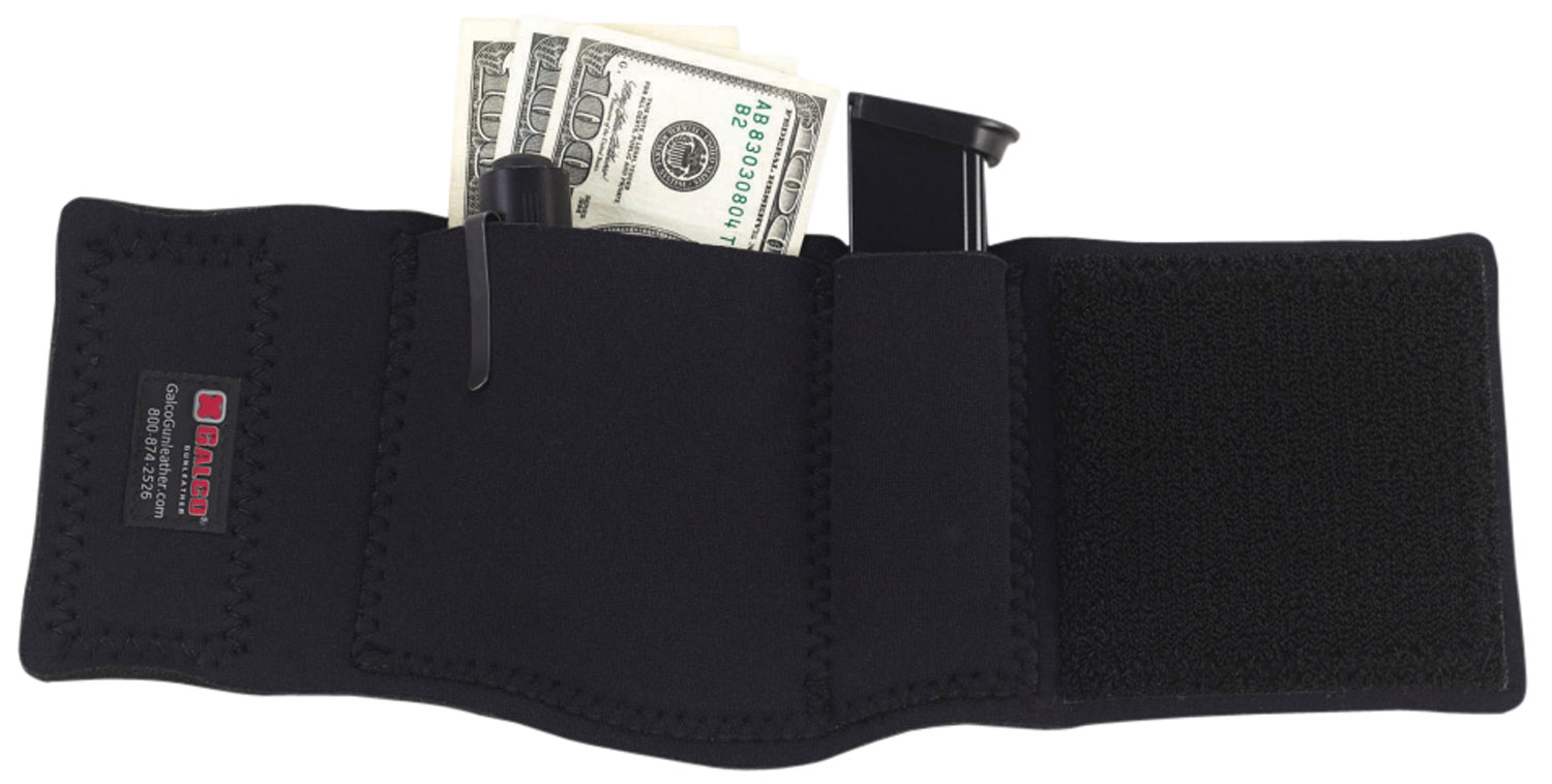 Galco CAS Ankle Safe Fits Springfield SA-35 13" Hook & Loop Mount Black Neoprene