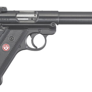 Ruger 40101 Mark IV Target 22 LR 10+1 5.50" Blued Bull Barrel Blued. Blued Aluminum Frame, Drilled & Tapped Receiver, Black Checkered Polymer Grip, Right Hand