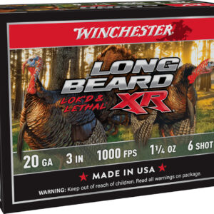 Winchester Ammo STLB2036 Long Beard XR Shot-Lok 20Gauge 3" 1 1/4oz 6Shot 10 Per Box/10 Case
