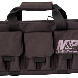 M&P Accessories 110028 Pro Tac Handgun Case Black Nylon Holds Handgun
