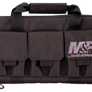 M&P Accessories 110029 Pro Tac Handgun Case Black Nylon Holds 2 Handguns