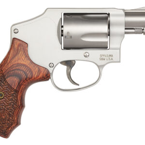 Smith & Wesson 170348 Performance Center Model 642 Enhanced Action 38 S&W Spl +P 5rd 1.88" Stainless Steel Barrel & Cylinder Matte Silver Aluminum Frame with Custom Wood Grip