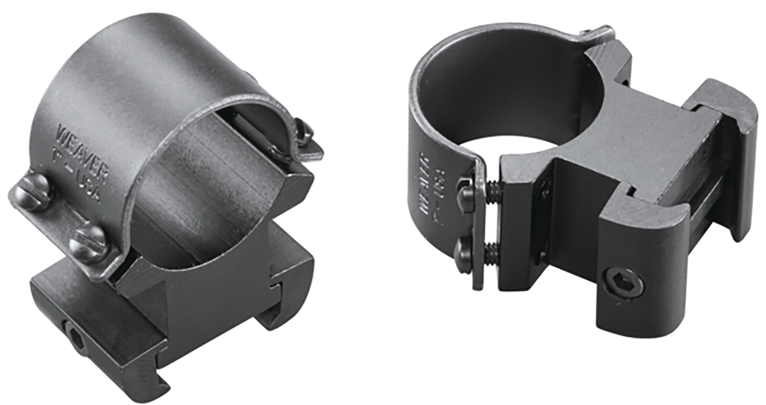 Weaver Mounts 49145 Sure Grip Windage Adjustable Rings Matte Black 1" Extra High